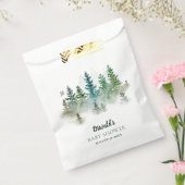 Woodland Watercolor Baby Shower フェイバーバッグ (封をした状態)
