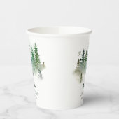 Woodland Watercolor Baby Shower 紙コップ (左)