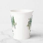 Woodland Watercolor Baby Shower 紙コップ (右)