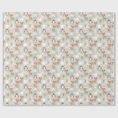 Woodland Whimsical Forest Animals Winter ラッピングペーパー (フラット)