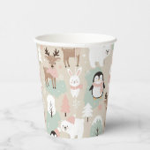 Woodland Whimsical Forest Animals Winter 紙コップ (右)