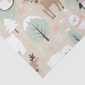 Woodland Whimsical Forest Animals Winter 薄葉紙 (詳細)