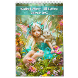 Woodland Whimsy – Elf & Animal Calendar 2026 カレンダー