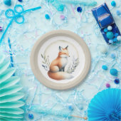Woodland Whisper- Fox Illustration  ペーパープレート (パーティー)