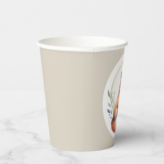 Woodland Whisper- Fox Illustration  紙コップ (右)
