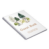 Woodland Wolf Baby Shower Guest Book ノートブック (右側)