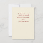 Woodland's Christmas サンキューカード (裏面)