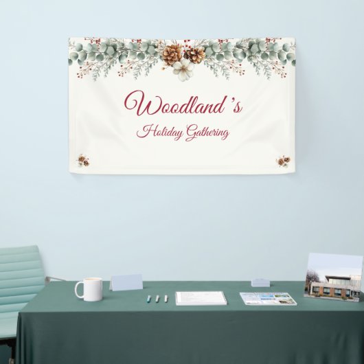 Woodland's Customizable Christmas Banner 横断幕 (トレードショー)