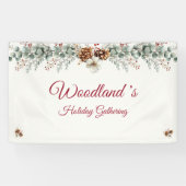 Woodland's Customizable Christmas Banner 横断幕 (横)