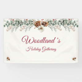 Woodland's Customizable Christmas Banner 横断幕