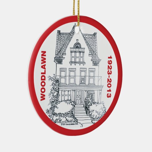 Woodlawn -オーナメント新しい単位2の休日 セラミックオーナメント (右)
