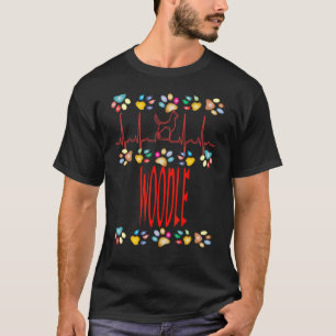 Woodle I Love My Woodle Dog Welsh Terrier + Poodle Tシャツ