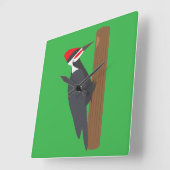 Woodpecker スクエア壁時計 (傾斜)