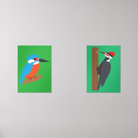 Woodpecker and Kingfisher (正面)