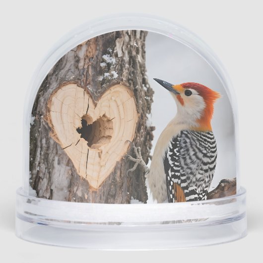 Woodpecker Beside Heart-Shaped Tree Hole (正面)