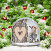 Woodpecker Beside Heart-Shaped Tree Hole (クリスマス)