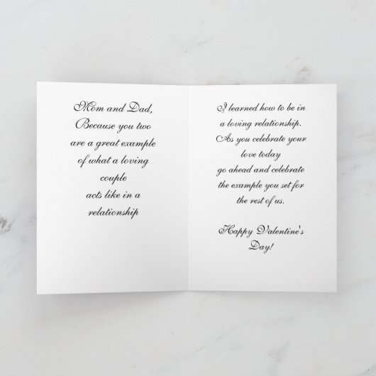 Woodpecker Beside Heart-Shaped Tree Hole カード (内部)