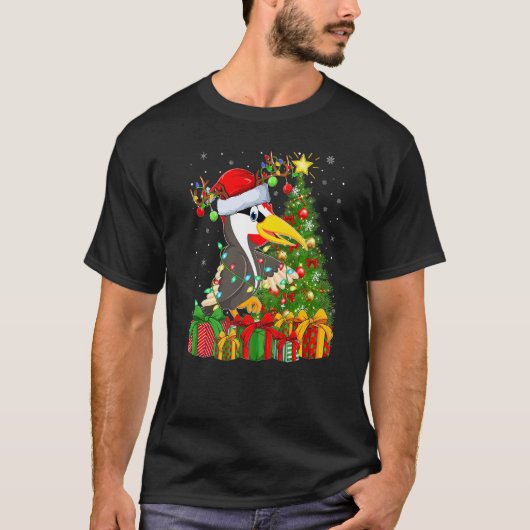 Woodpecker Bird  Xmas Holiday Woodpecker Christmas Tシャツ (正面)