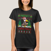 Woodpecker Bird   Xmas Tree Ugly Woodpecker Christ Tシャツ (正面)