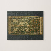 Woodpecker by William Morris、ヴィンテージ・テキスタイル・アート ジグソーパズル (横)