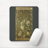 Woodpecker by William Morris、ヴィンテージ・テキスタイル・アート マウスパッド (マウス)