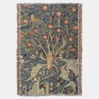 Woodpecker Tapestry - William Morris  スローブランケット