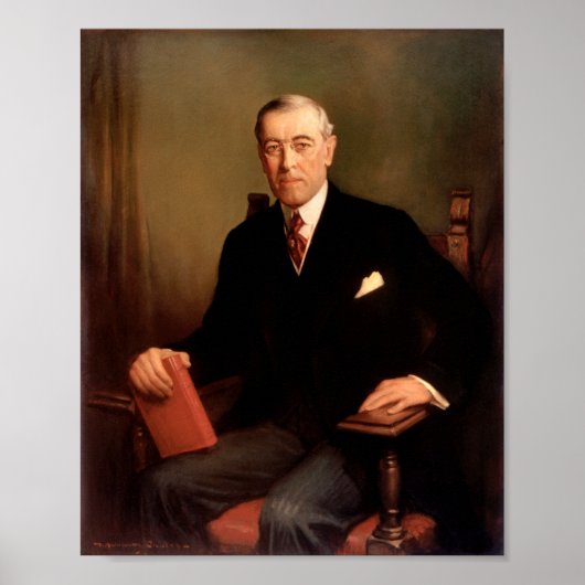 Woodrow Wilson Presidential Portrait ポスター (正面)