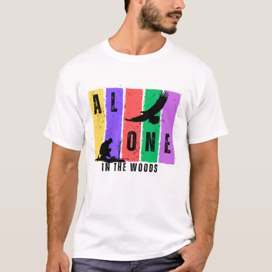 Woodsモバイルカバーで単独 Tシャツ (正面)
