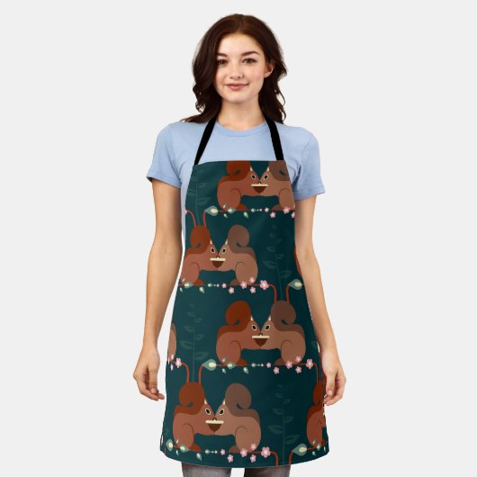 Woods エプロン (着用した状態)