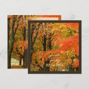 WOODS/秋の結婚式/DIYイベントのPixDezines 招待状