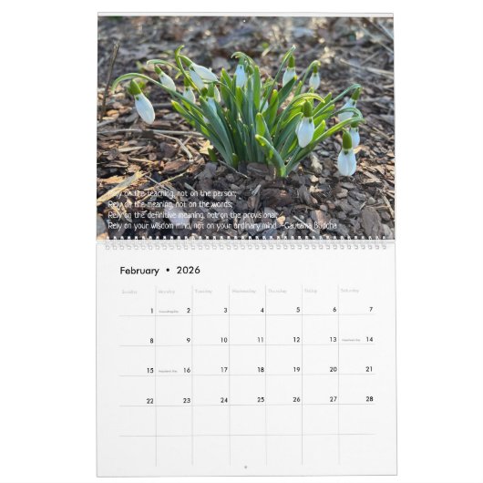 Woods Walking 2026 Calendar カレンダー (2月 2026)