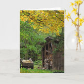 Woodshed カード (黄色い花)