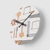 Woodshop ラウンド壁時計 (傾斜)