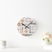 Woodshop ラウンド壁時計 (ホーム)