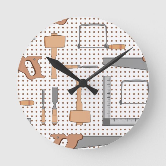 Woodshop ラウンド壁時計 (正面)