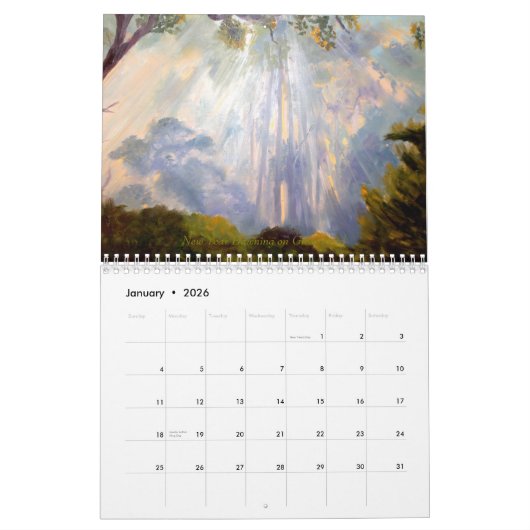 Woodside  2026 Calendar カレンダー (1月 2026)