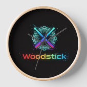 woodstick clock 壁時計 (正面)