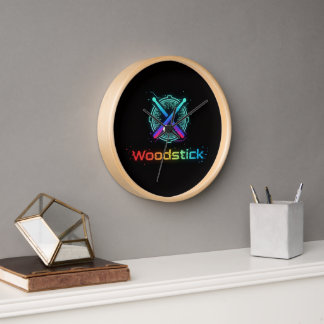 woodstick clock 壁時計
