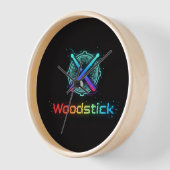 woodstick clock 壁時計 (傾斜)