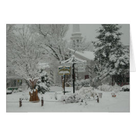 WoodstockのNYの町の広場