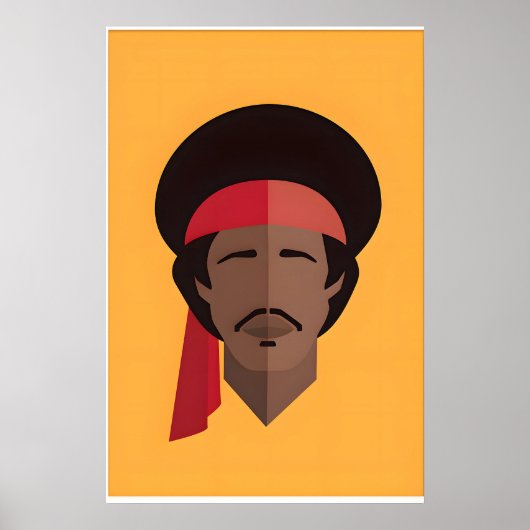 Woodstock Inspired Original Icon Design Print ポスター (正面)