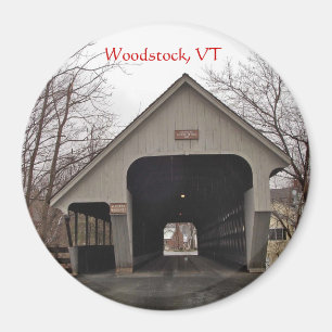 Woodstock、VTの屋根付橋の磁石 マグネット