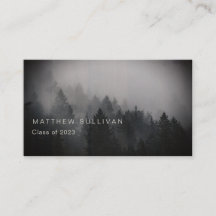 Woodsy素朴卒業式の名刺を挿入