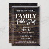 Woodsy & Family素朴フォトシュート 招待状 (正面/裏面)