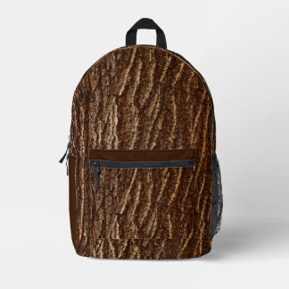 Woodsy 'TREE Bark' Backpack プリントバックパック