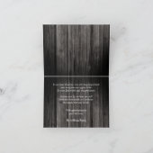 Woodsy Wagon Wheel忌引素朴ありがとう サンキューカード (内部)