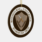 Woodturner Woodturning大学のためのおもしろいなギフト セラミックオーナメント (右)