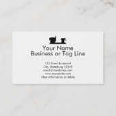 Woodturningのギフトは平静を保ち、旋盤を始動させます 名刺 (裏面)