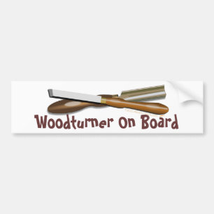Woodturningの用具によって交差させる荒削りの丸のみおよびゆがみ バンパーステッカー