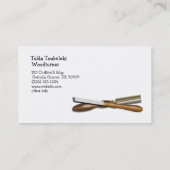 Woodturningの用具によって交差させる荒削りの丸のみおよびゆがみ 名刺 (裏面)